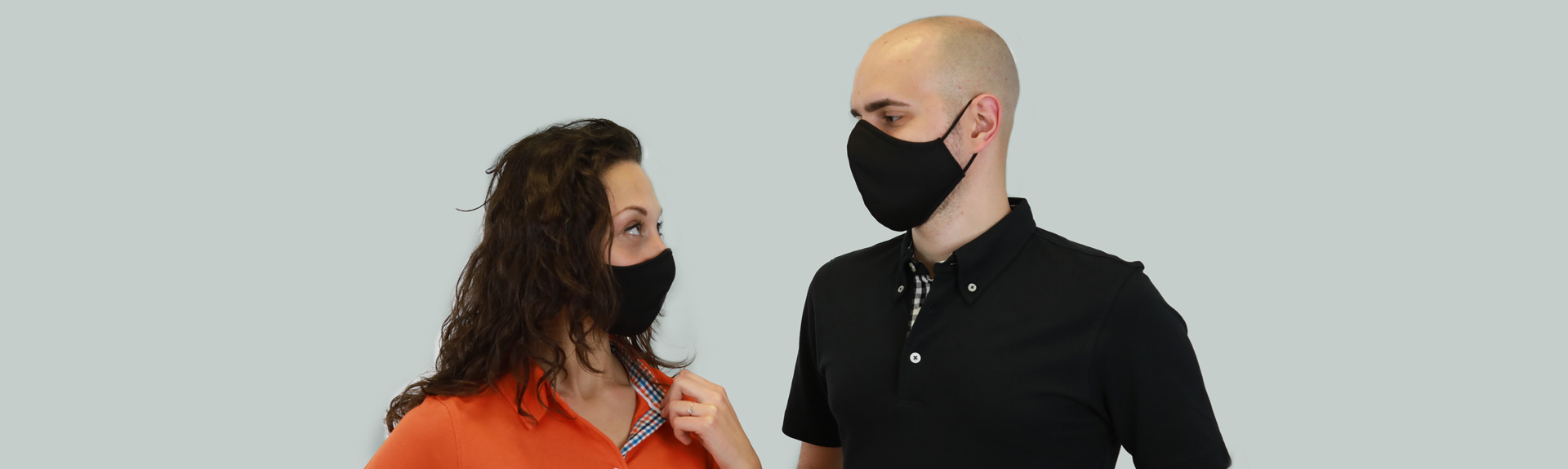 Mascherine lavabili nere MF001 uomo e donna