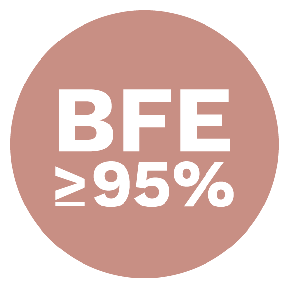 Certificazione BFE > 95% mascherine lavabilli
